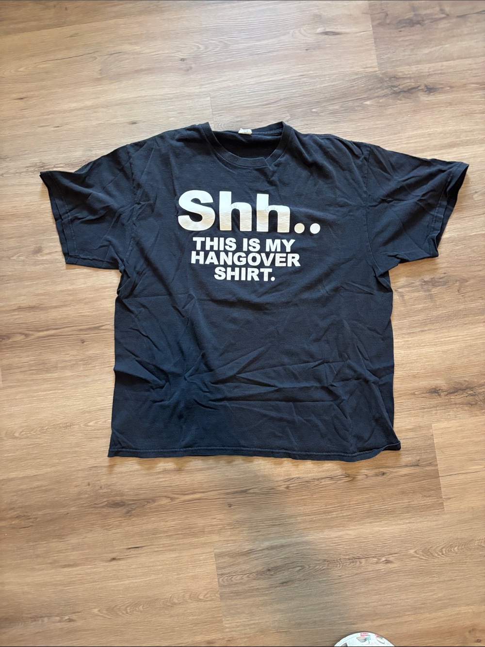 Black Graphic 'Shh... This Is My Hangover Shirt' Men's Tee